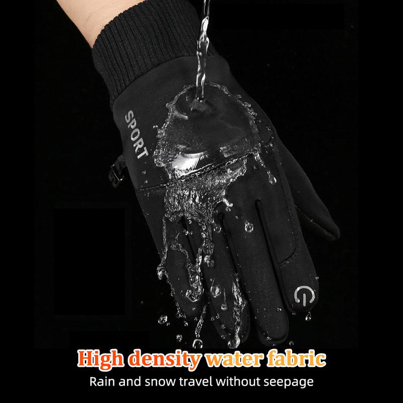 Winter Cycling Motorcycle Gloves Touch Screen Waterproof Warm Thermal For Men Women