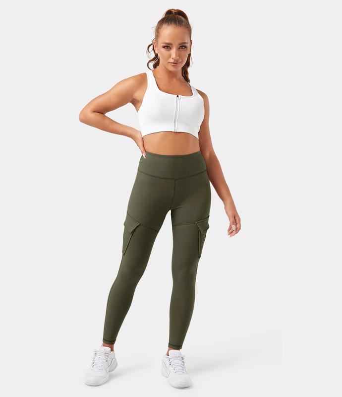 Halara High Waisted Cargo Pocket Skinny Yoga Leggings