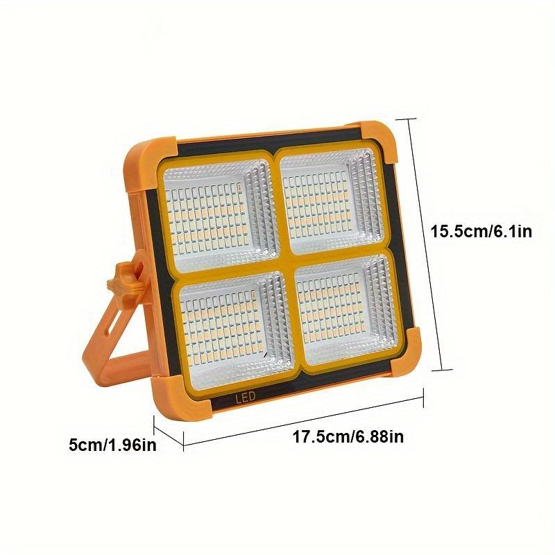 Portable LED Solar Charging Light, 5-level Adjustment Light with Magnetic Hook, Suitable for Camping, Emergency Lighting, Outdoor Travel, Outdoor Lighting