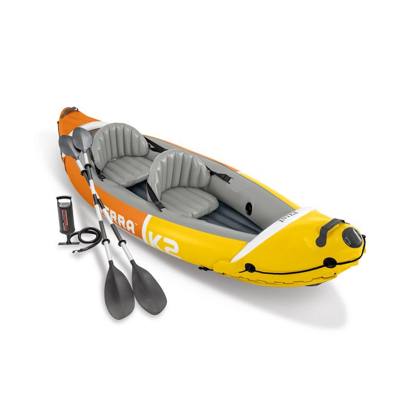 Sierra K2 2-Person Inflatable Blow Up Fishing Kayak with Accessory Kit Oars and Hand Pump