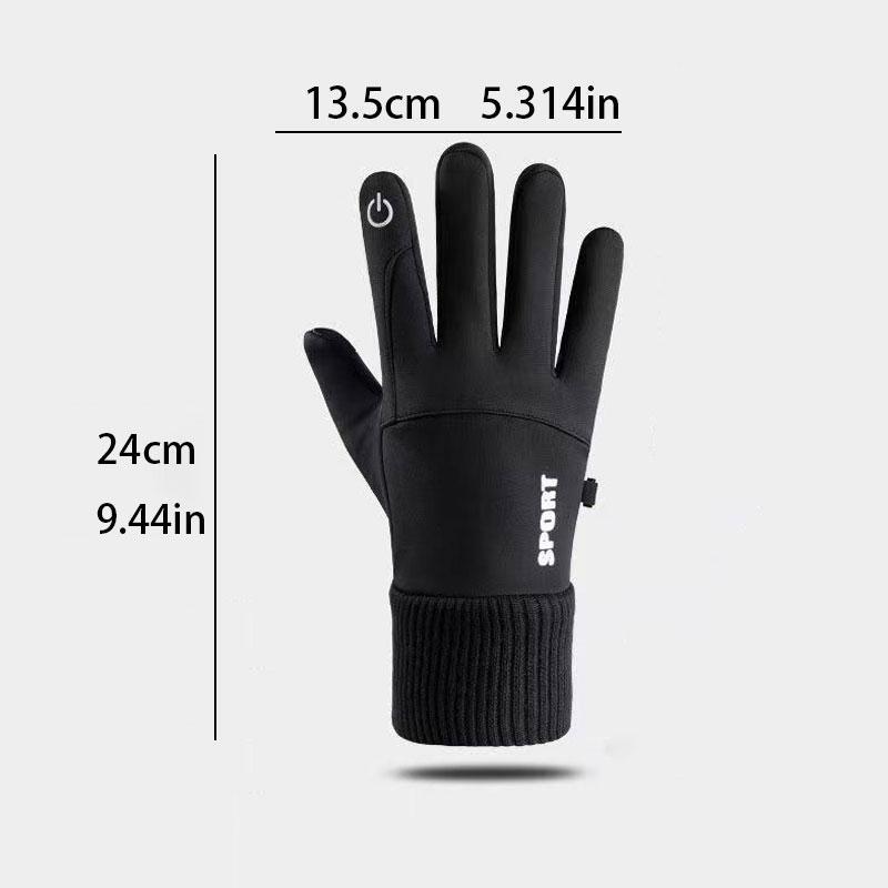 Outdoor Gloves, 1 Pair Non-slip Windproof & Waterproof Sports Gloves, Warm Gloves for Men, Sports & Outdoor Accessories