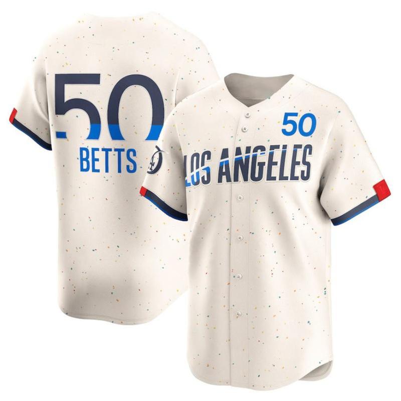 Mookie Betts Los Angeles D0dgers 2024 City Connect Limited Player Jersey - Cream, Youth Large Jersey, Baseball Jersey