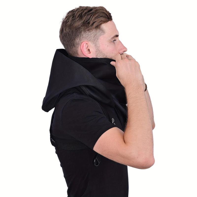 Cyberpunk Cowl Hood Scarf, Snow Cap, Snow Bibs, Snow Gear, Snowmobile Snow Cap, Stylish Outdoor Sports Hat for Spring and Winter