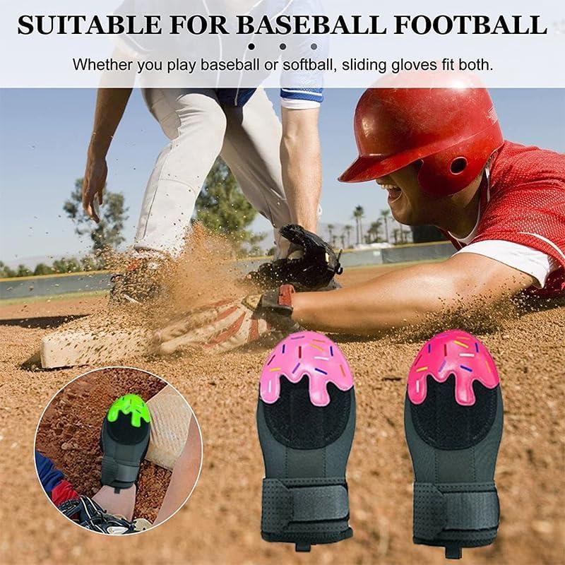 YMIBAOK baseball glove Universal Right or Left Handed Baseball Slide Glove Slide Glove Youth and Adult Sizes, Neoprene, Adjustable Wrist Compression Strap