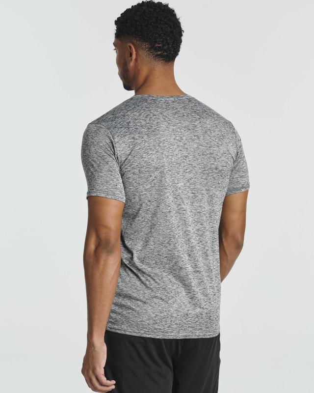 Real Essentials 5 Pack: Men’s Short Sleeve Dry Fit Active Crew Neck T Shirt -  Athletic Running Gym Workout Tee Tops