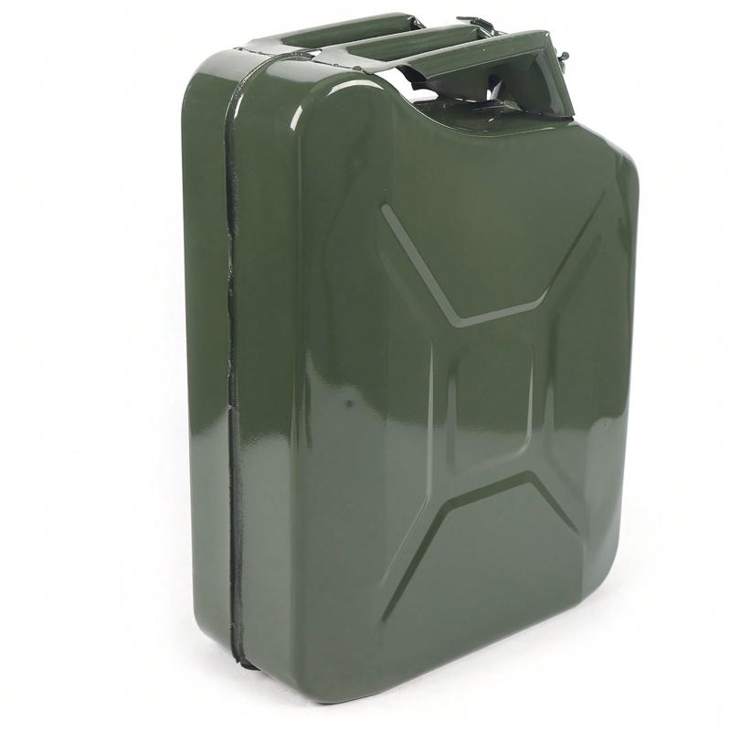 Rainaut Rainaut 5 Gal 20L Gas Gasoline Can Steel Fuel Tank Emergency Backup Green