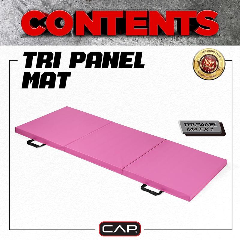 CAP Barbell All Purpose Folding Anti Tear Exercise Training Aerobic Fitness Gym & Gymnastics Balance Mat | Multiple options