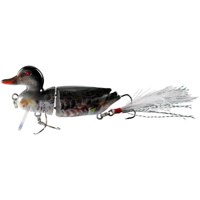 Floating Duck Shaped Fishing Lure, 3 Counts box 2-section Artificial Hard Bait, Topwater Bass Lure, Fishing Accessory for Outdoor Fishing, Fishing Gear