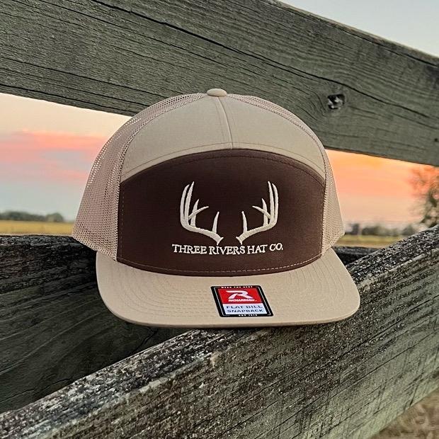 Classic Whitetail Rack-Flat Bill Hat Richardson 168 (5 color options)