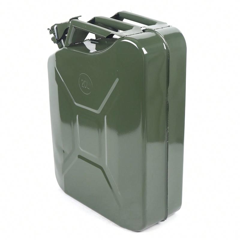 Rainaut Rainaut 5 Gal 20L Gas Gasoline Can Steel Fuel Tank Emergency Backup Green