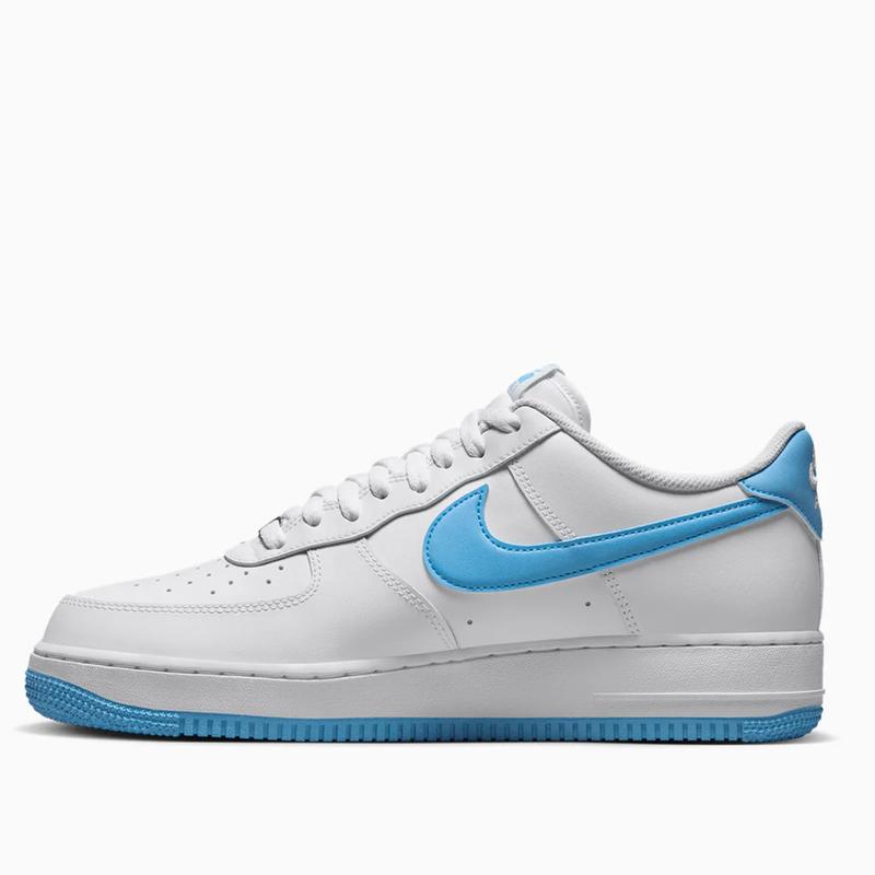 Nike Air Force 1 Low '07 White Aquarius Blue FQ4296-100 Mens Fashion Sneakers New