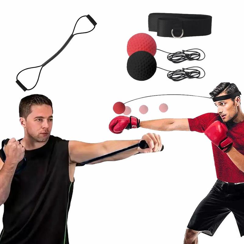 Boxing Training Equipment, 2 Counts set Headband & Back Strap Combination Set, Home Fitness Equipment for Men & Women