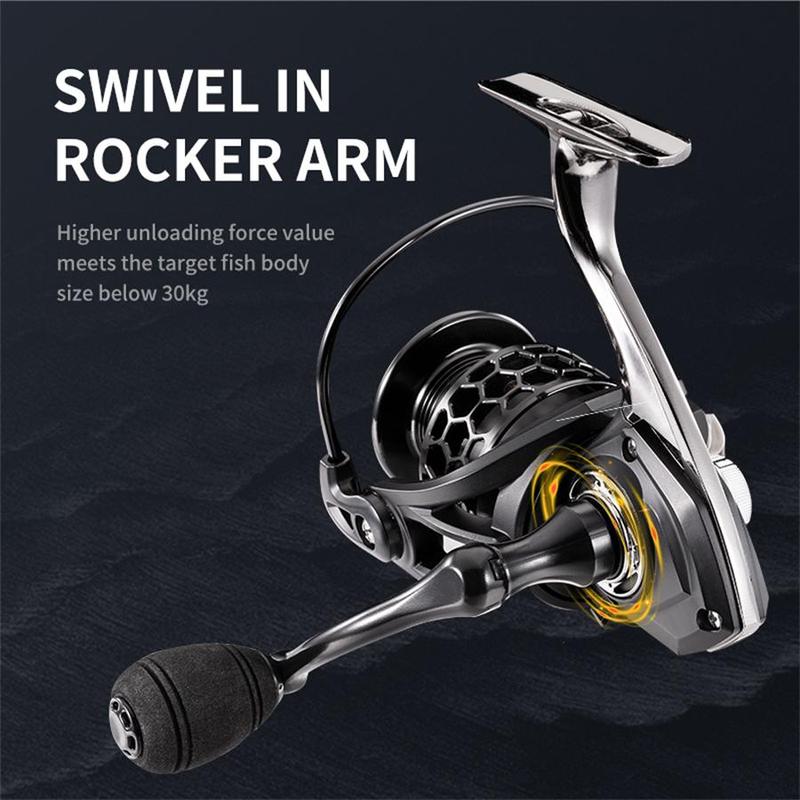 Stainless Steel Fishing Reel, Precision Carving Line Cup, Anti-corrosion Waterproof Spinning Wheel for Outdoor Fishing, Christmas Gift