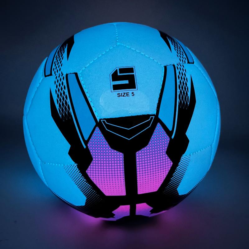 5 Luminous Professional Soccer Ball - Balls for Competition and Training - High-Quality PU Leather, Standard Size, Bright Illumination for Enhanced Visibility, Durable and Long-Lasting