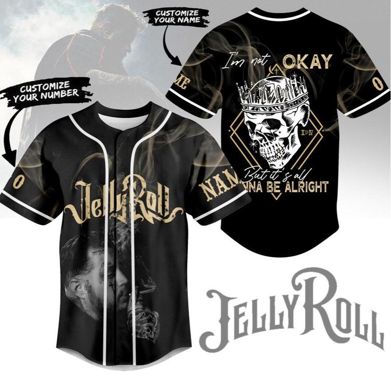 9 Designs Roll Im Not Ok Limited Edition Baseball Jersey Halloween Gifts  Roll Jersey  Roll Concert Shirt  Roll Shirt  Custom Jersey Western Jersey For Men Women