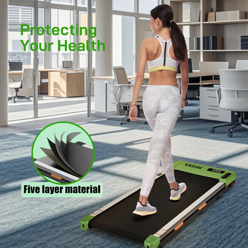 Walking Pad green,with Remote Control, LED Display,Under Desk Treadmill,Portable Walking Machine for Small Spaces,  Home Office