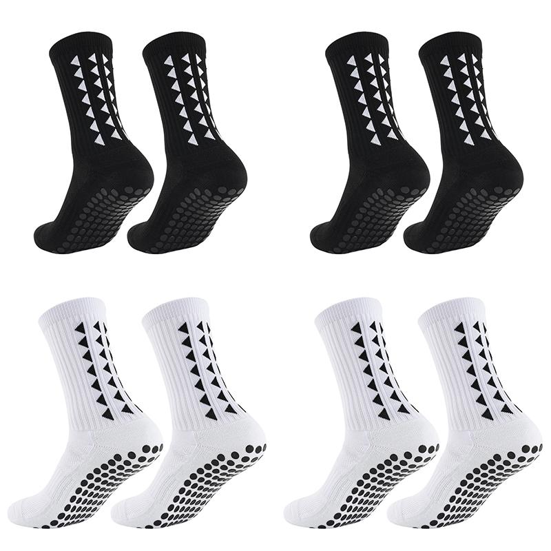 4 pieces of men's crew sports socks, non-slip shock absorption, comfortable and breathable sports socks, suitable for men's outdoor football, basketball training, running, outdoor activities