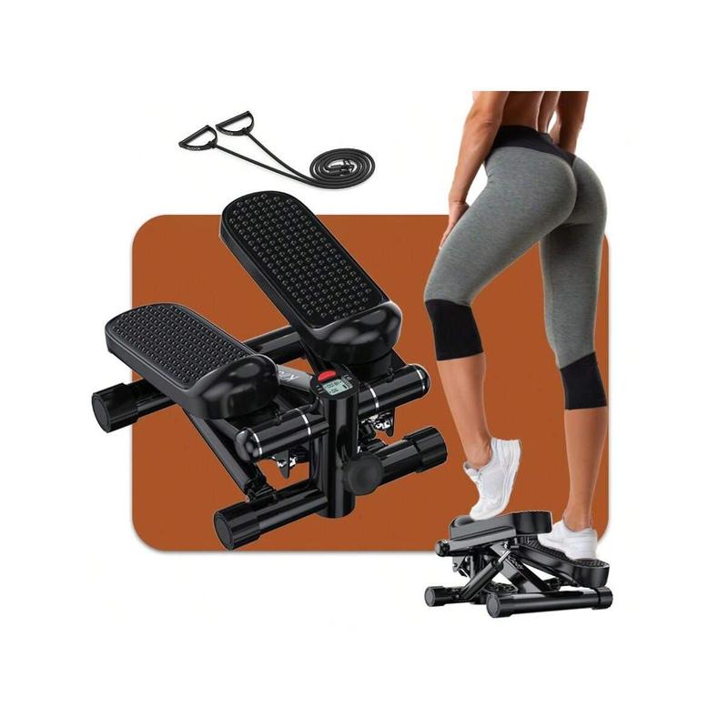 Steppers For Exercise At Home, Mini Stepper With Resistance Bands, Portable Stair Stepper Machine 330LBS Loading Capacity, Exercise Stepper For Home Office Workout