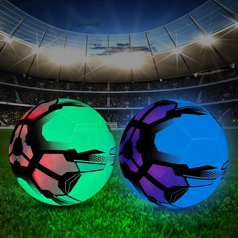 5 Luminous Professional Soccer Ball - Balls for Competition and Training - High-Quality PU Leather, Standard Size, Bright Illumination for Enhanced Visibility, Durable and Long-Lasting