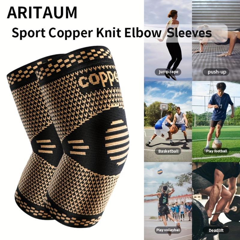 Elbow Sleeve, Elbow Brace for Tendonitis and Tennis Elbow,2 Counts Breathable Elbow Brace, Sports Protective Gear for Men & Women, Elbow Gear for Workout, Golfers, Tennis