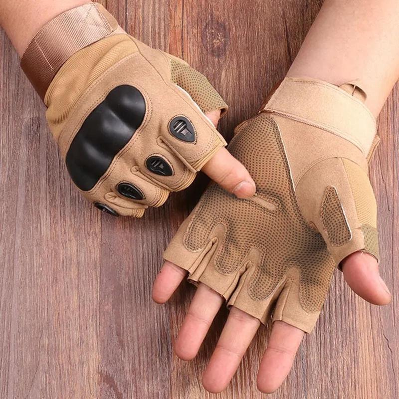 Half Finger Sports Gloves, 1 Pair Outdoor Tactical Gloves, Breathable Non-slip Gloves for Outdoor Sports, Fitness Gloves for Men & Women