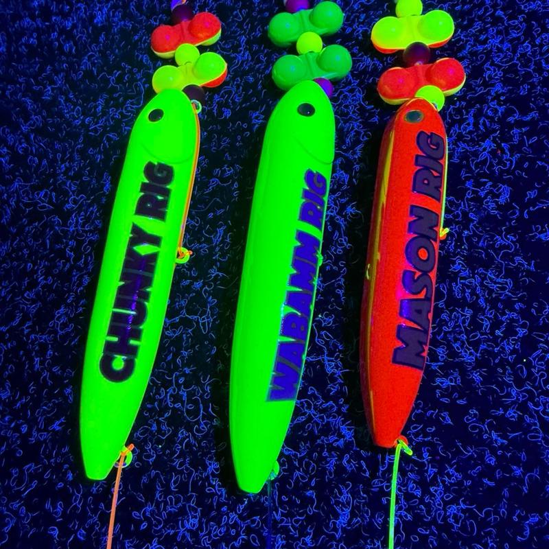 The Triple Rig Pack: Chunky Rig, Wabamm Rig, and the Mason Rig, pre-tied