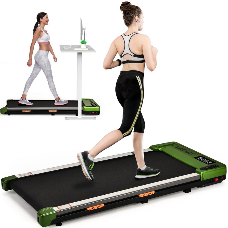 Walking Pad green,with Remote Control, LED Display,Under Desk Treadmill,Portable Walking Machine for Small Spaces,  Home Office