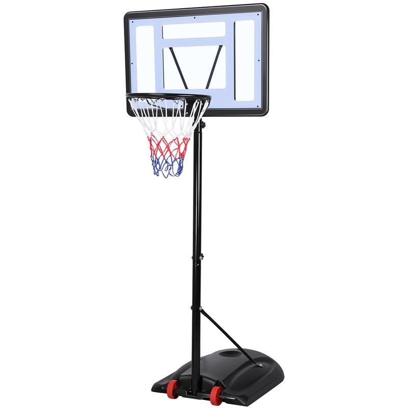 Costoffs 9.2FT Height-Adjustable Basketball Hoop System Portable Basketball Goal Outdoor Indoor Use with Wheels & Weighted Base