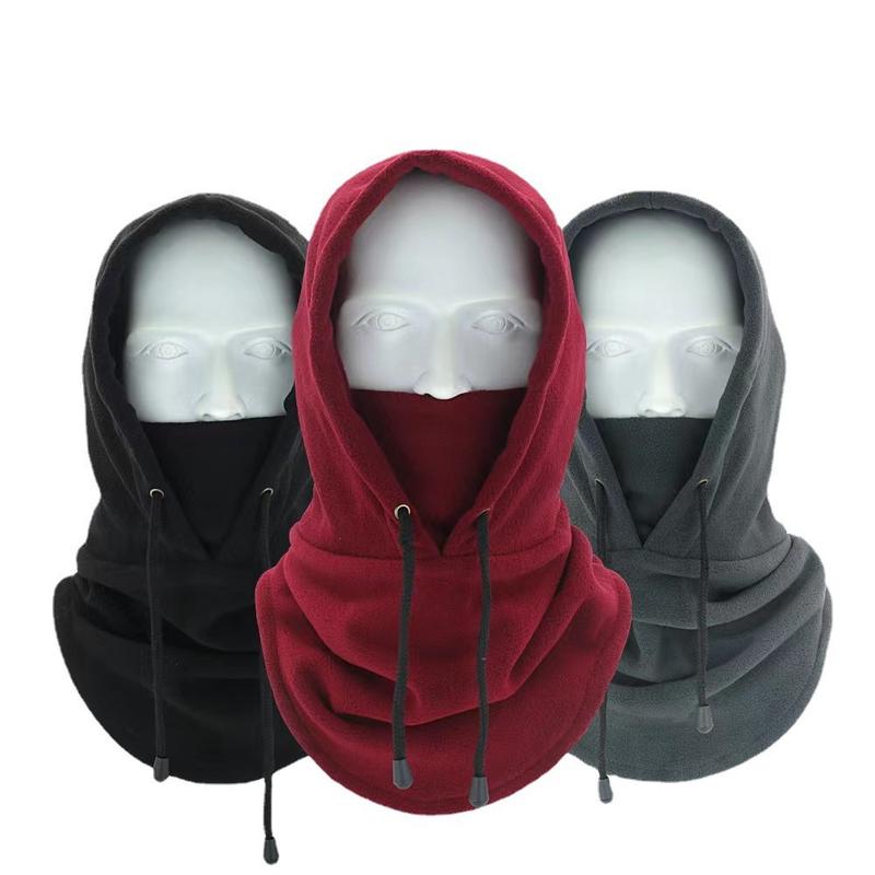 Winter Thermal Fleece Balaclava Scarf Ski Face Mask Neck Warmer Snood Hood Hat Windproof Cold Warm Riding Cap Sports Outdoor