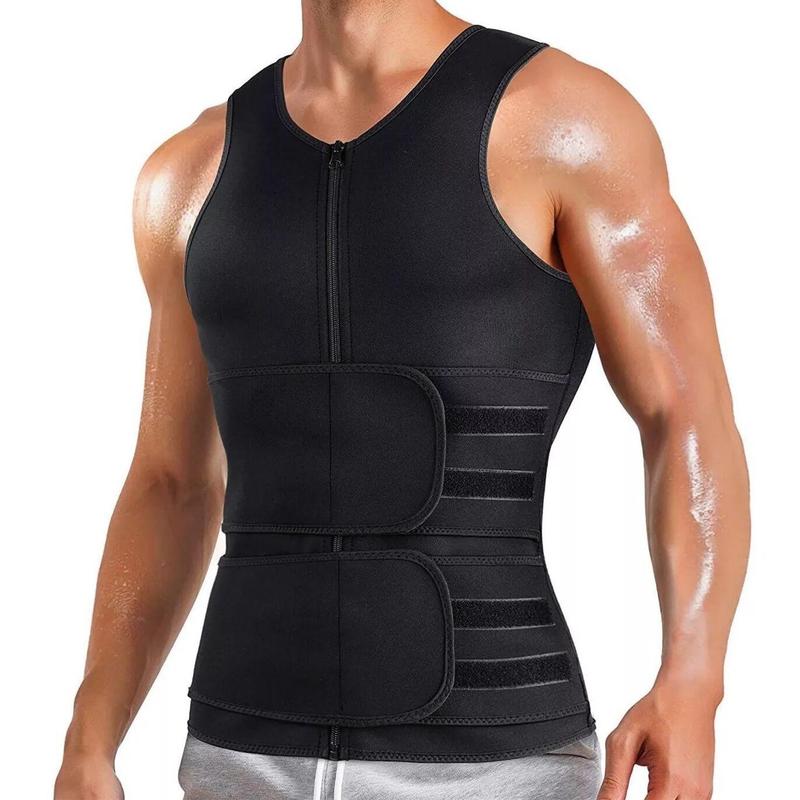 Men's Sports Body Shapewear, Neoprene Girdle Belly Tank Top, Burst Sweat Fitness Corset, Sports & Outdoor Accessories