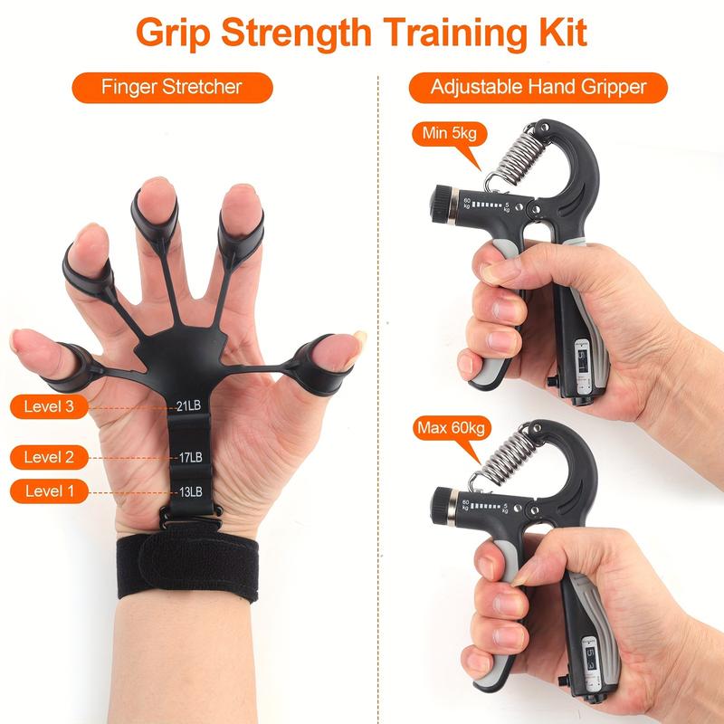 Grip Strength Strengthening Agent-Adjustable Hand Exerciser and Finger Stretcher-Hand Grip Strength Strengthening Agent Trainer for Muscle Exercise, Hand Therapy and Recovery-Relieve Arthritis Pain