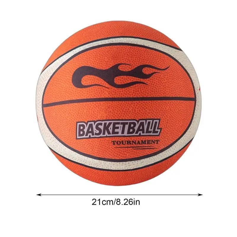 Basketball PU Silent Basketball 21 24cm Indoor Mute Basketball Training Ball Highly Elastic Practice Ball for Quiet Dribbling