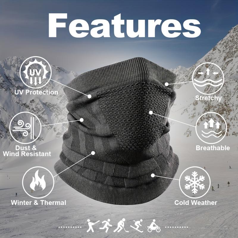 Winter Windproof Neck Warmer, Breathable Face Cover Mask For Skiing, Cycling, Hiking, Climbing, Running