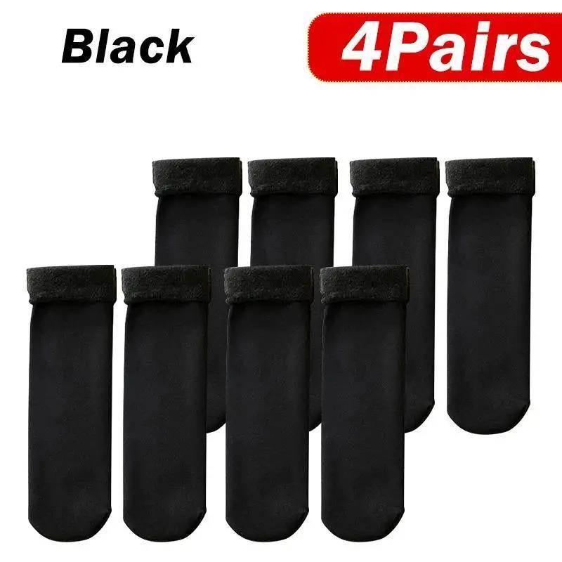 Winter Warm Snow Plush Socks, 4 Pairs Thickened Warm Ankle Support, Professional Sports Ankle Guard for Men & Women, Sports & Outdoor Accessories, Christmas Gift