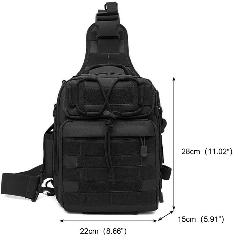 Outdoor Tactical Bag Backpack-1000D, Waterproof Military Sport Bag Pack Sling Shoulder Backpack Tactical Satchel for Every Day Carry