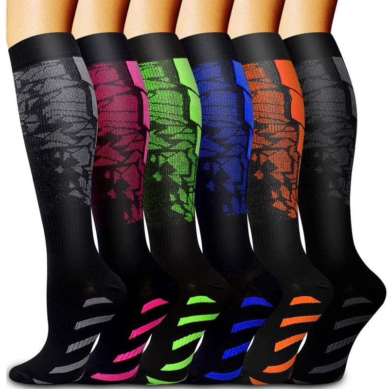 Unisex's Compression Socks, Calf Support Running Socks, Athletic Socks for Running, Nursing, Flight, Pregnancy