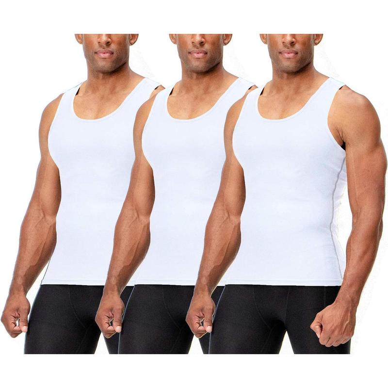 3 Pack Men's Muscle Dry Fit Compression Tank Top