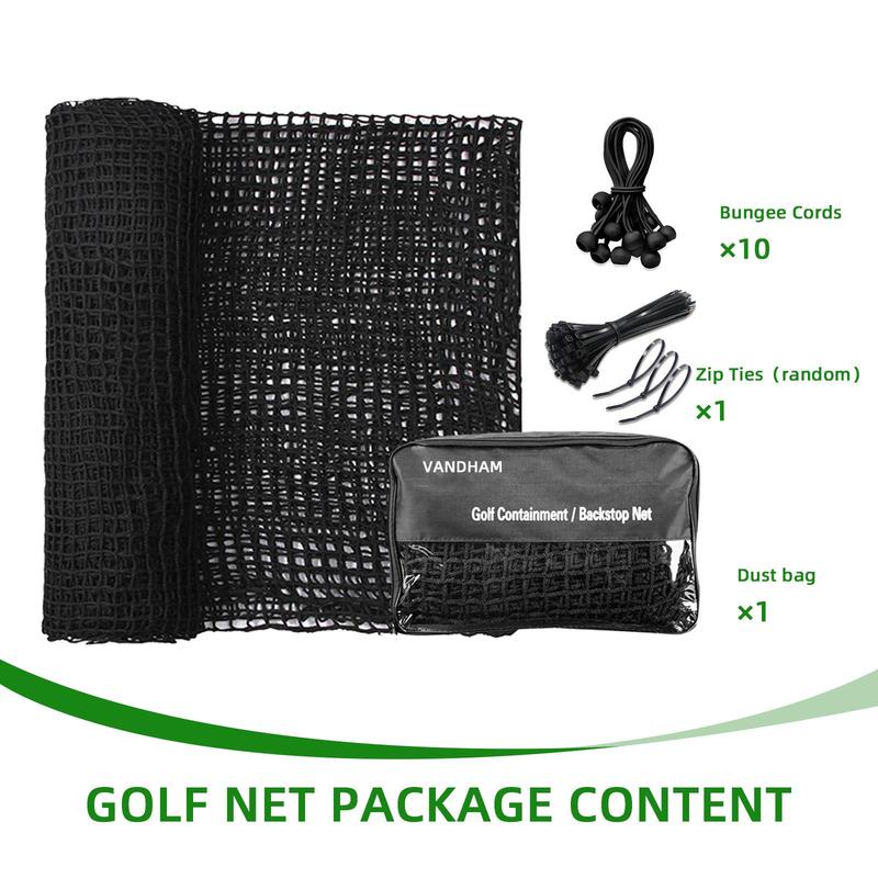 Golf Practice Net, Durable Nylon Sports Netting for Golf, Baseball, Hockey, Soccer, Adjustable Sizes for Backyard, Indoor & Outdoor Use