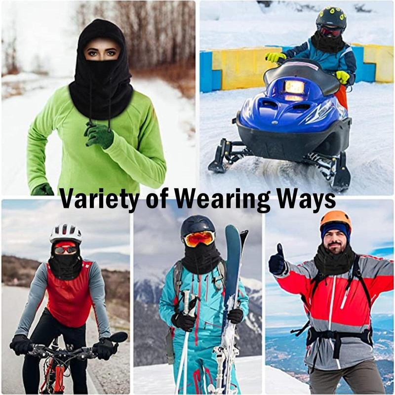 3 in 1 Balaclava Hat, Winter Warm Face Mask for Christmas Gift, Windproof Face Cover for Skiing, Motorcycle, Outdoor Sports Face Mask for Men & Women