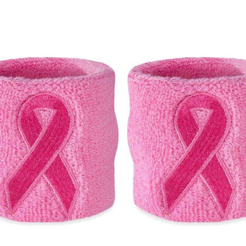 Breast Cancer Awareness Sweat Wristband wristsupport pink xx