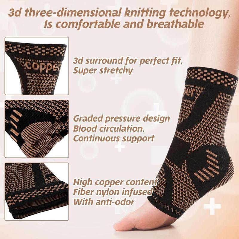 2024 New Style Ankle Brace Support, Compression Sleeve Socks for Plantar Fasciitis, Workout, Sports, Ankle Compression Sleeve Socks for Men & Women