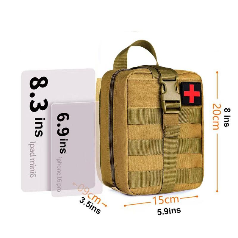 Tactical Molle Medical Pouch, IFAK First Aid Kit, Survival Emergency Waist Pack, Outdoor Hunting Accessories Bag, Sports Storage Bags