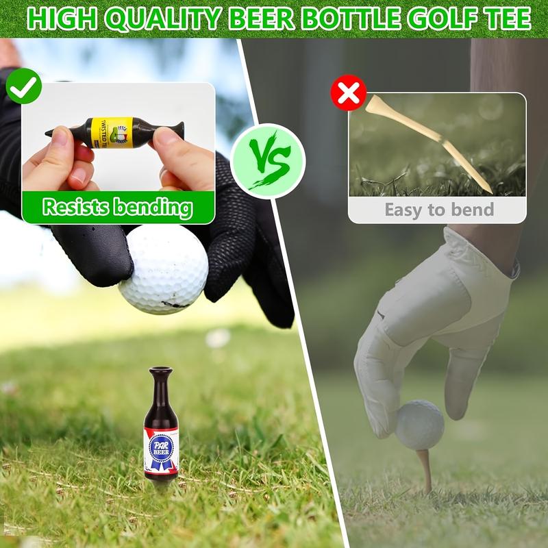 12-Pack, Fun Golf Nails, Beer Bottle Golf Nails, Plastic Golf Accessories for Men, Golf Gifts for Men