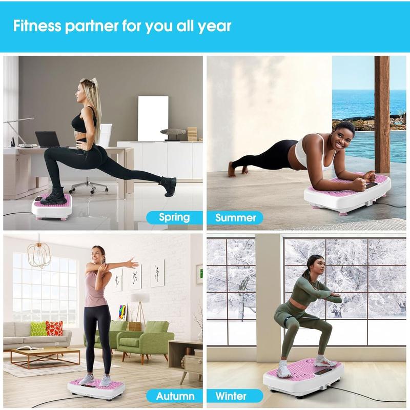 Vibration Plate Fitness Platform Exercise Machine Vibrating Shaking Full Body Shaker Workout Power Waver Vibrate Stand Shake Board