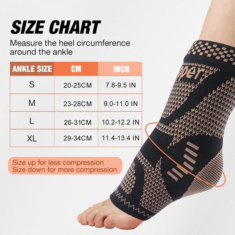 2024 New Style Ankle Brace Support, Compression Sleeve Socks for Plantar Fasciitis, Workout, Sports, Ankle Compression Sleeve Socks for Men & Women