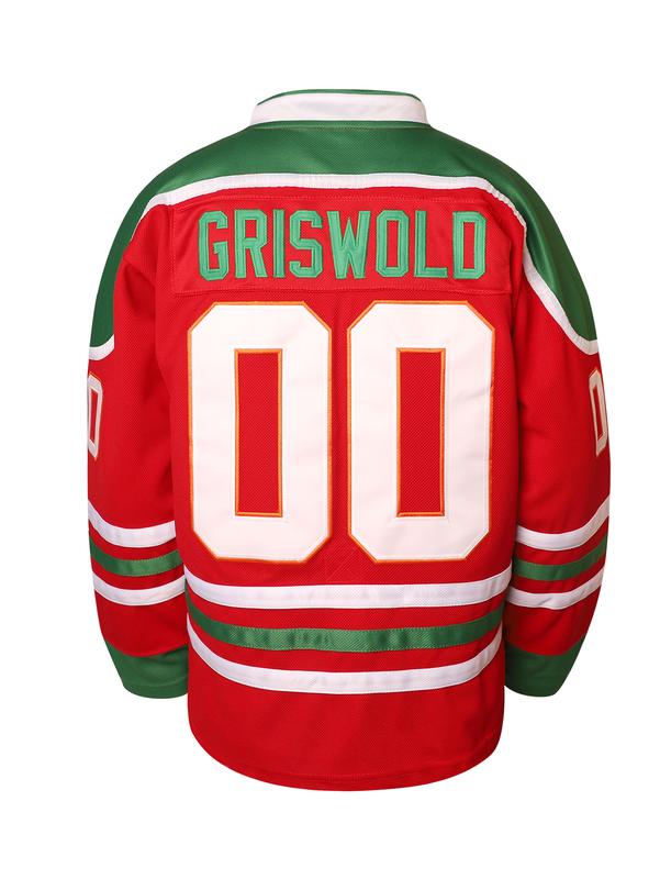 [Christmas gift] Phoneutrix Clark #00 Griswold Movie Hockey Jerseys X-Mas Christmas Vacation Mens Jersey White Stitched