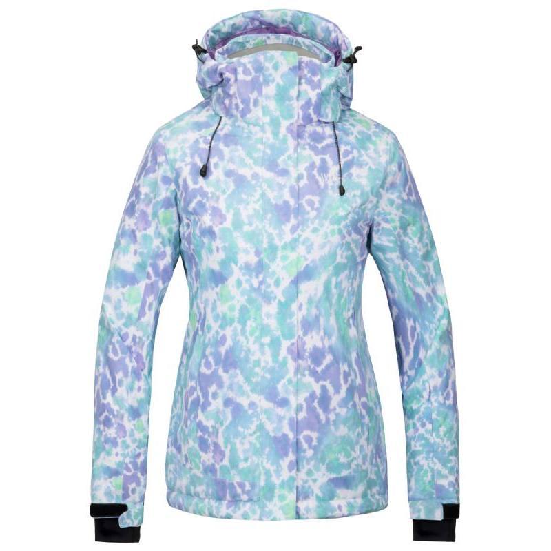 Women's Waterproof Ski Jacket Colorful Printed Winter Parka Fully Taped Seams Atna Printed