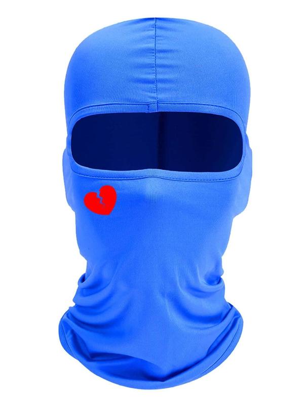 Breathable Sun Protection Heart Pattern Cycling Face Mask, Hot Fashion Cycling Accessories for Women & Men, Stylish Hat Suitable for Street, Outdoor Sports, Skiing