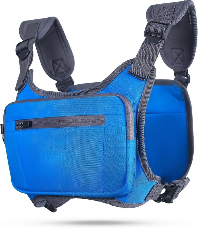 Running Chest Pack, Reflective Vest, Water Repellent, Phone Holder, Workout Bag for Runners, Cycling, Biking, EDC Pouch, Jogging Carrier, Hidden Pocket, Men & Women, Lightweight