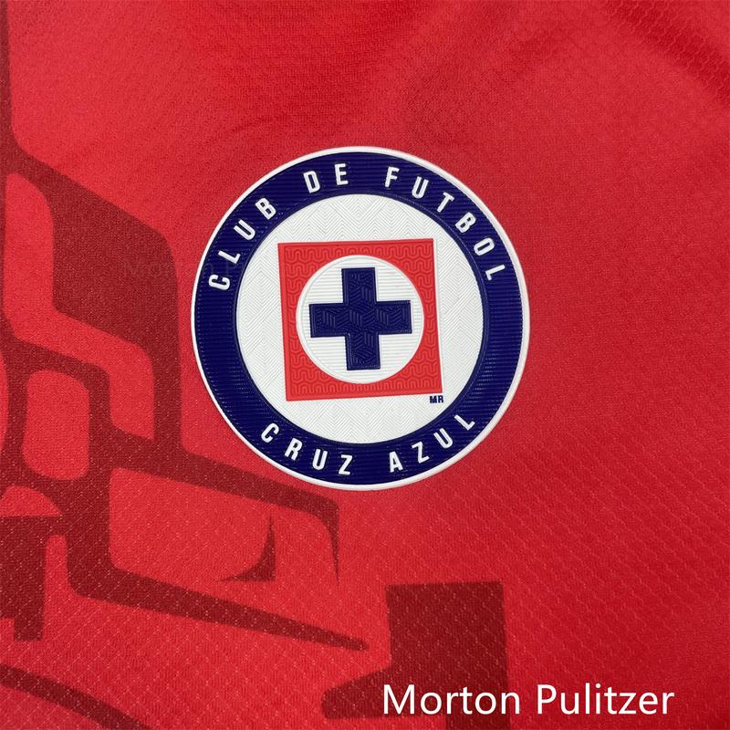 24 25 Mexico League cruz Azul Second Away Jersey Fan Edition Red